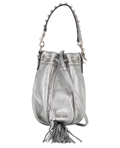 Tassel Bucket Bag, front view